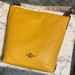 BRAND NEW Yellow Coach Purse